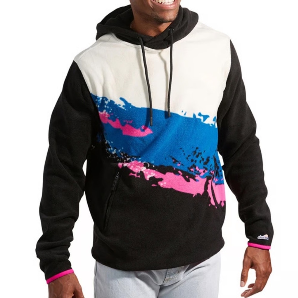Chubbies Retro Splash‎ Low Pile Hoodie Unisex Men Women Large Pullover